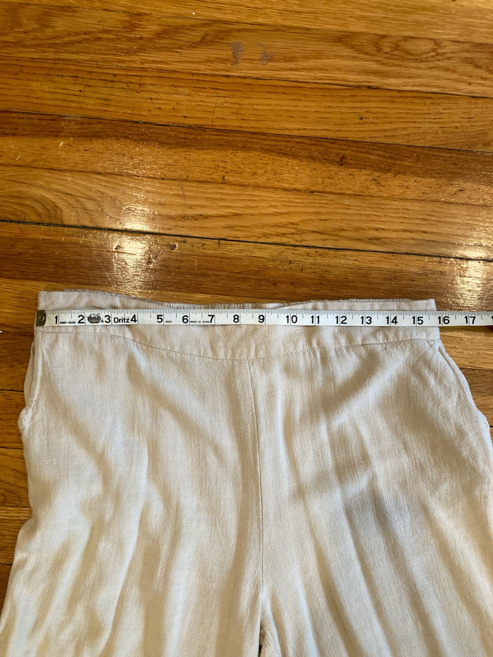 Cotton Linen Blend Wide Leg Pants - Picture 6 of 10